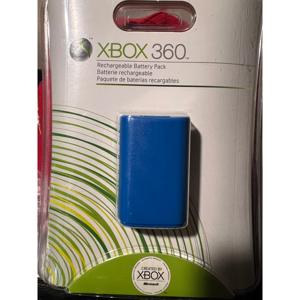 Microsoft Xbox 360 Rechargeable Battery Pack Blue OEM Sealed B4U-00021